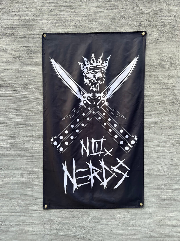 Garage Banner:  No Nerds ⚔️