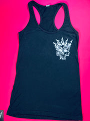 Ladies “No Nerds” Black Racer Back Tank Top