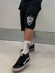 Decent Black Mesh Shorts