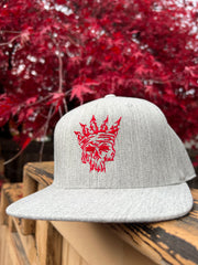 Cenotaph 110 SnapBack (heather grey/Red skull)