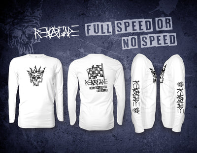 Full Speed or No Speed (WHT) Long Sleeve Jersey