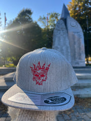 Cenotaph 110 SnapBack (heather grey/Red skull)