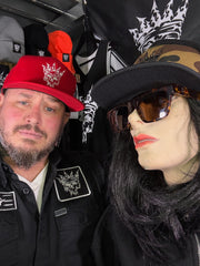 Harvest Red Skull 110 Snap-Back/Full Fabric Hat
